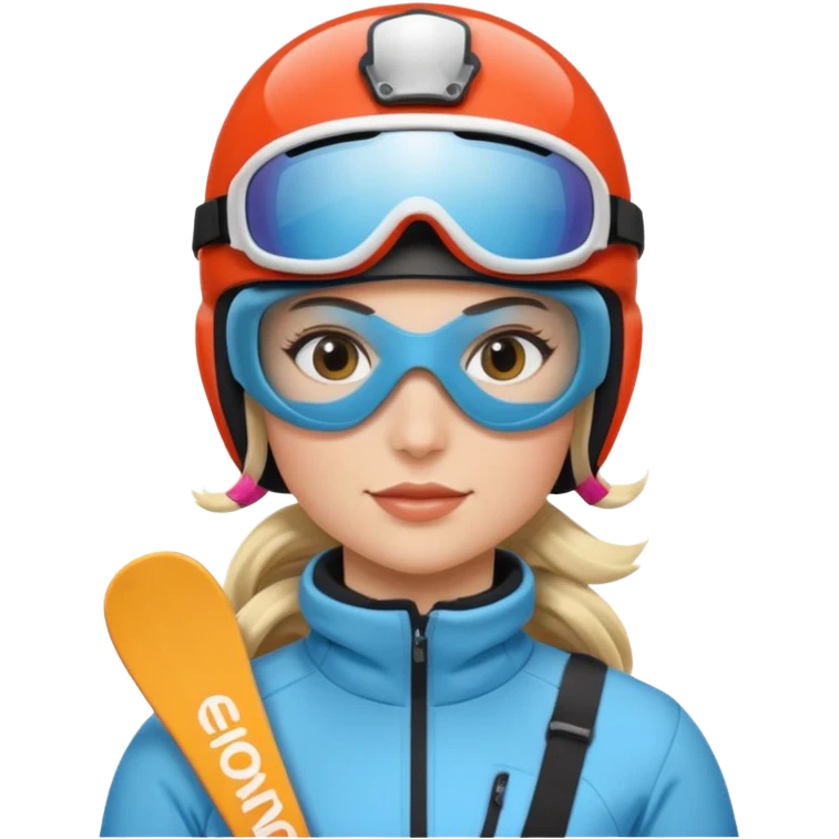 Female Skier emoji
