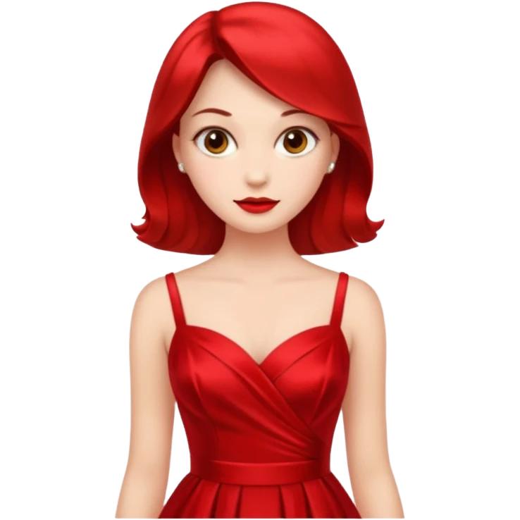 lady in red  emoji