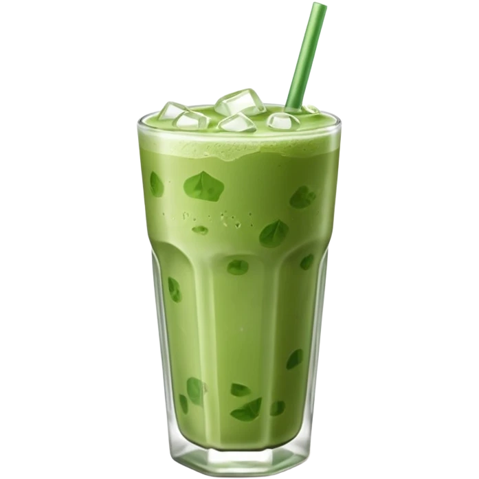 iced matcha latte emoji