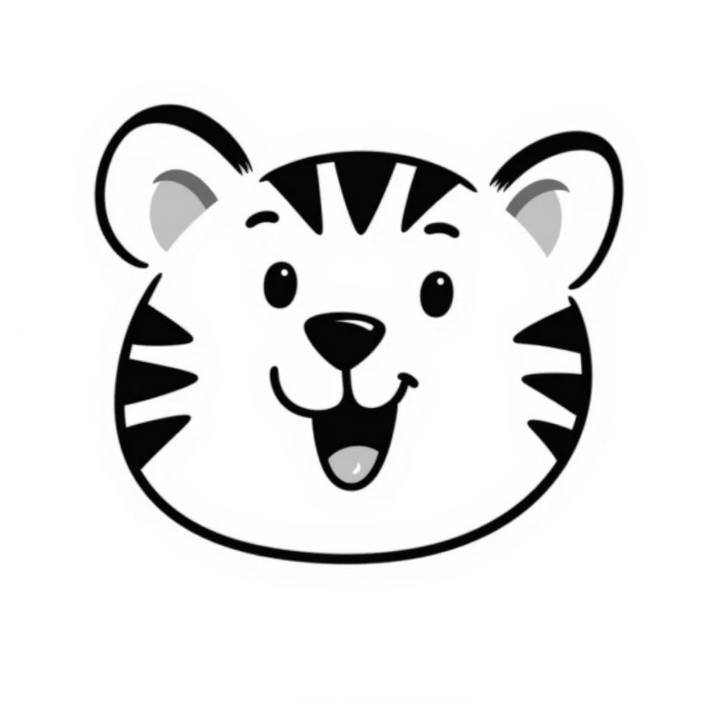 happy tiger face emoji