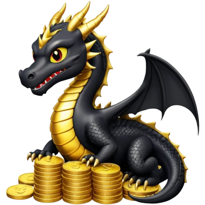 strack coins black dragon emoji
