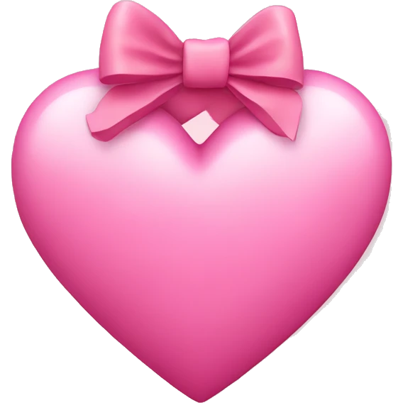 pink heart with bow emoji