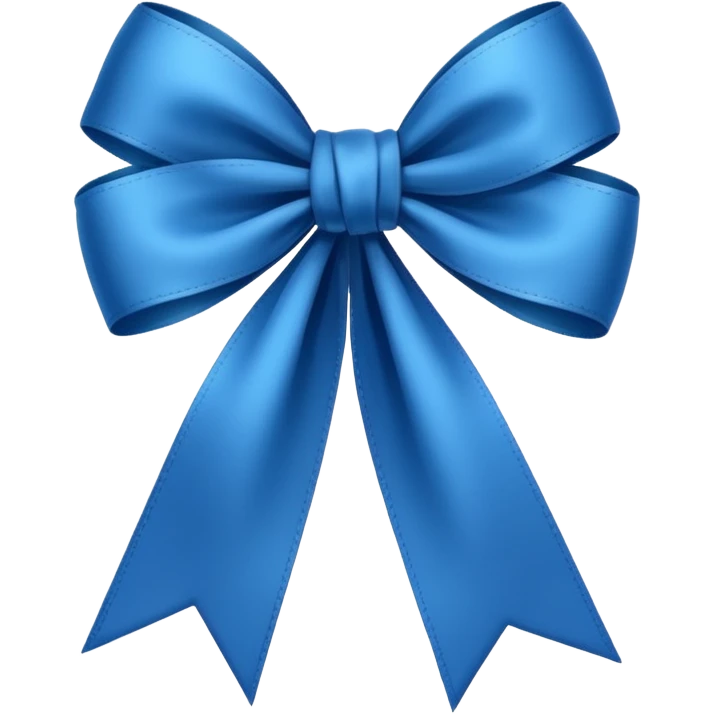 Laço azul escuro emoji