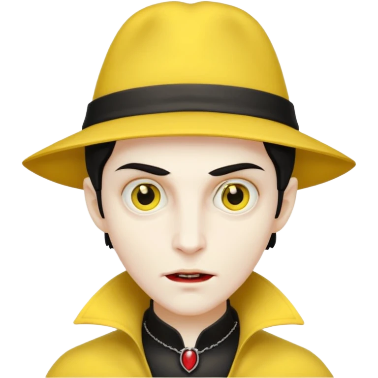 yellow hat vampire emoji