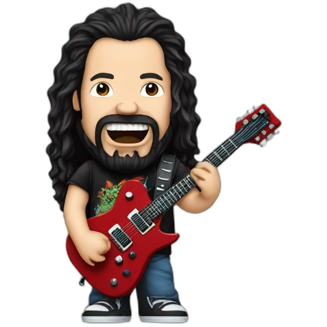 Dimebag darell playing guitar emoji