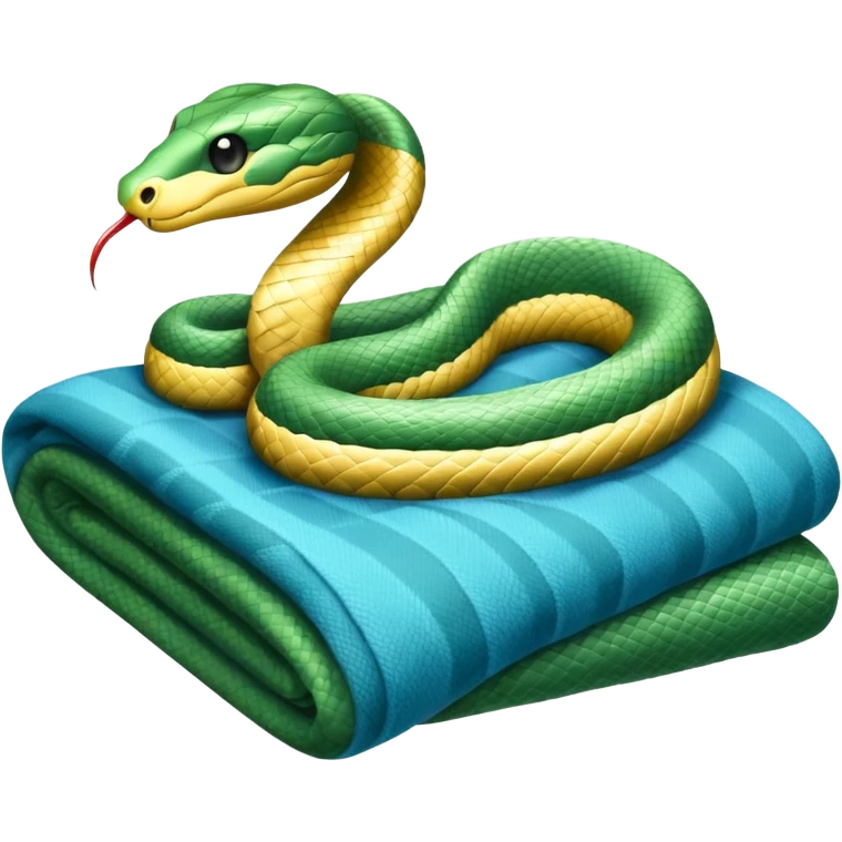 Snake with blanket emoji