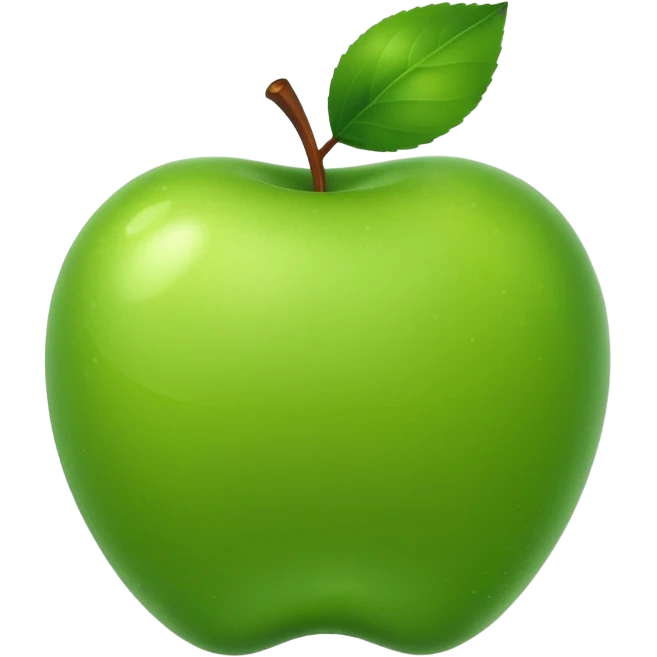 green apple emoji