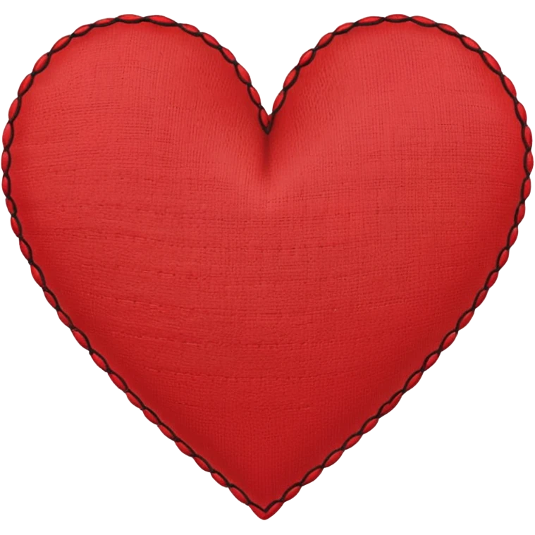 heart with a stitched patch emoji