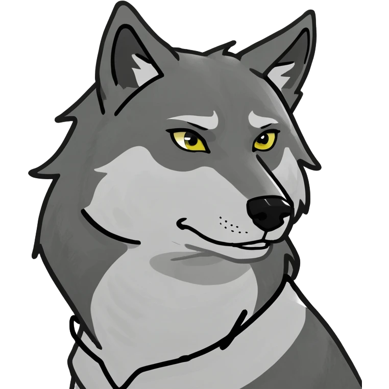 Alpha sigma wolf very big and super dangerous  emoji