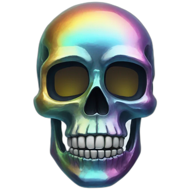 prismatic skull emoji