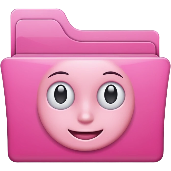 mix pink forward facing folder emoji