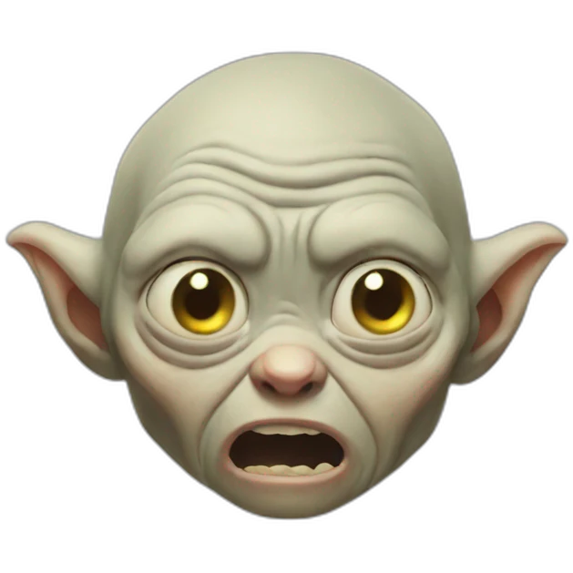 Gollum-crying emoji