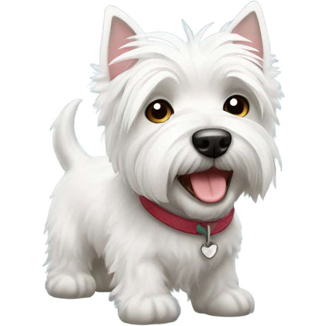 Cute westie emoji