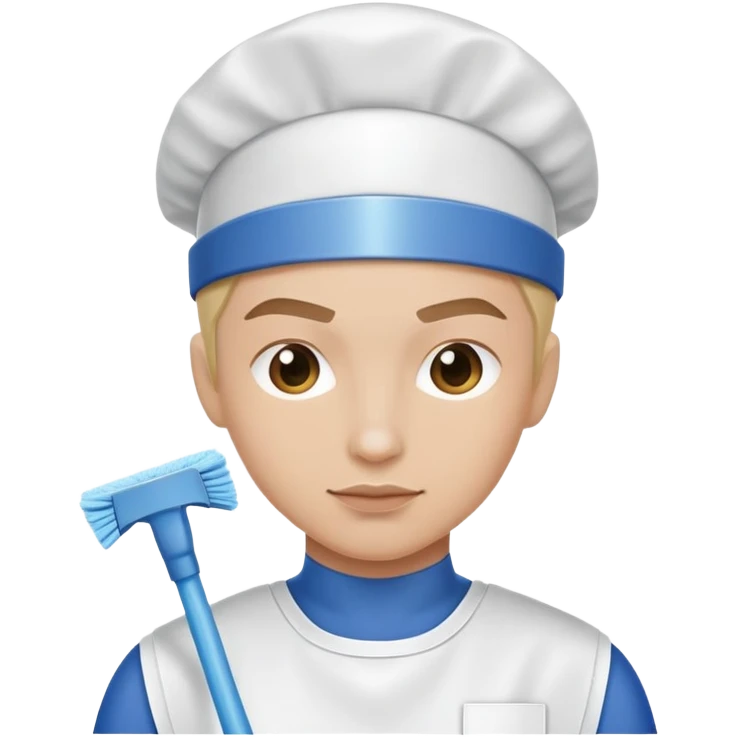 Cleaning superhero emoji