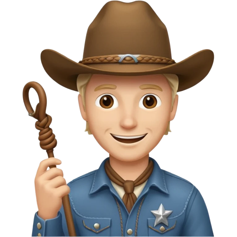 Give this emoji 🤠 a whip make it a white guy  emoji