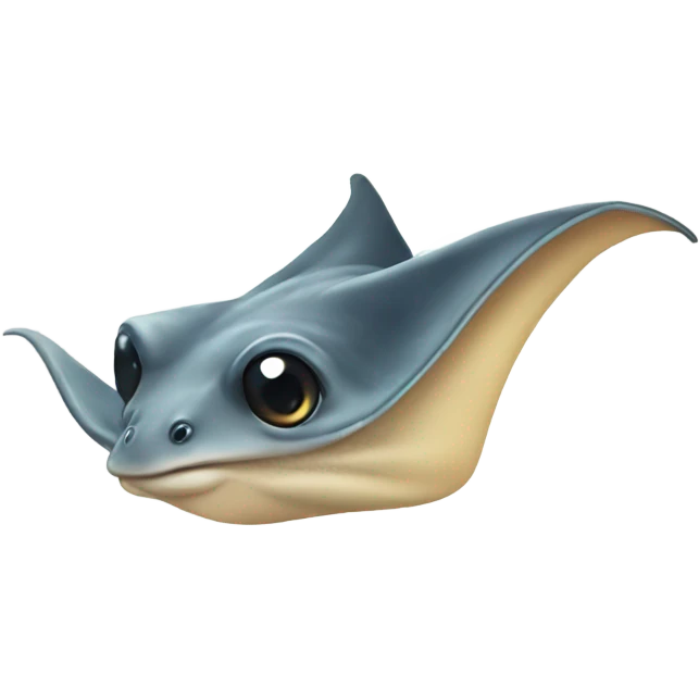 Cute stingray emoji