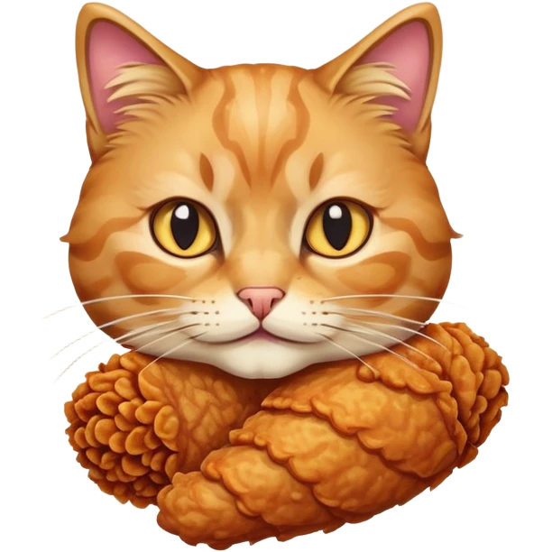 Chiken Crispy Cat  emoji