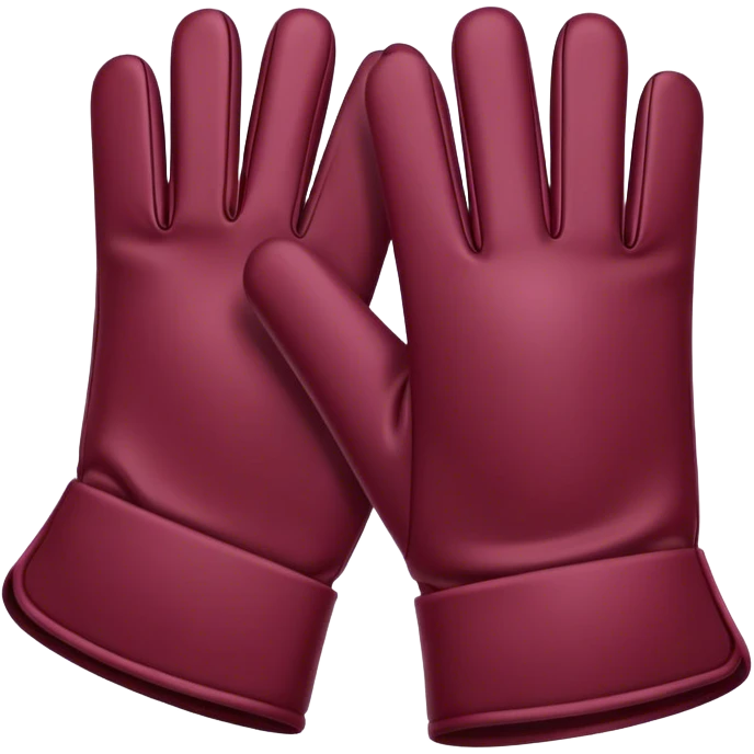 burgundy gloves emoji