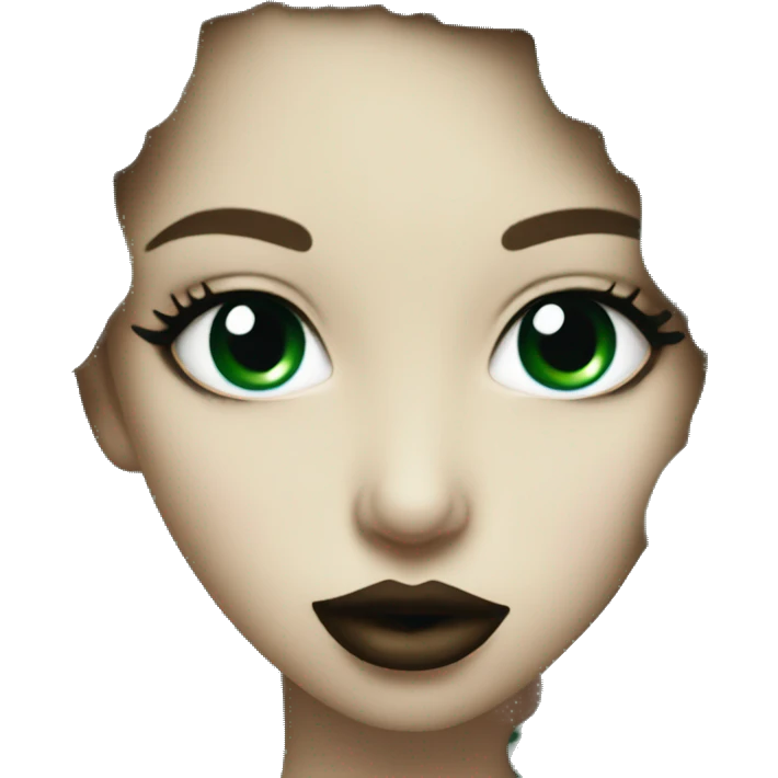 kiss lips beautiful dark emerald color emoji