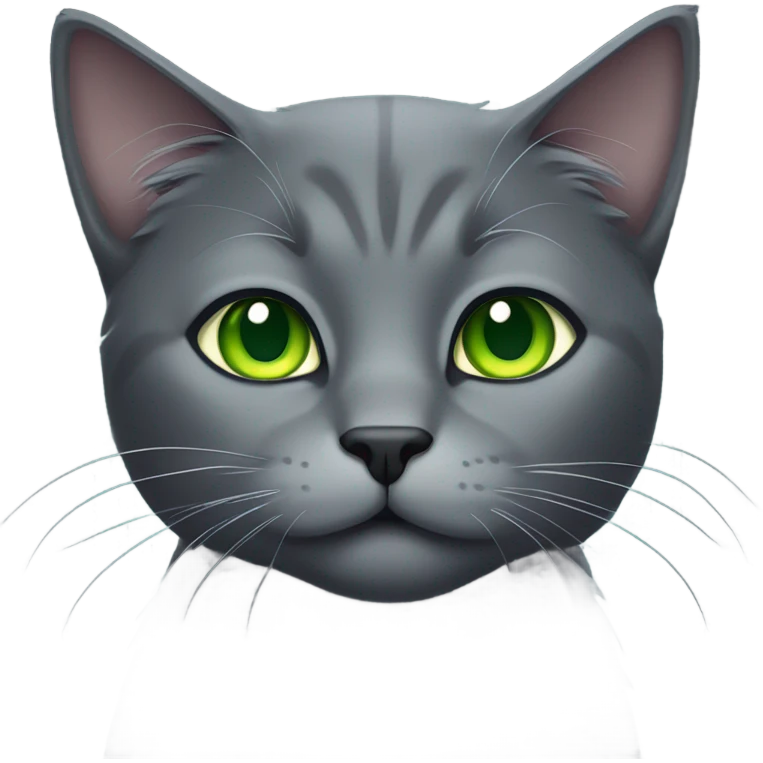 Dark gray cat emoji