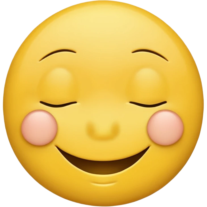make a smiley face with closed eyes emoji