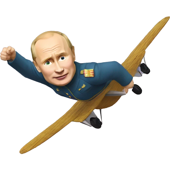 Putin flies in the sky emoji