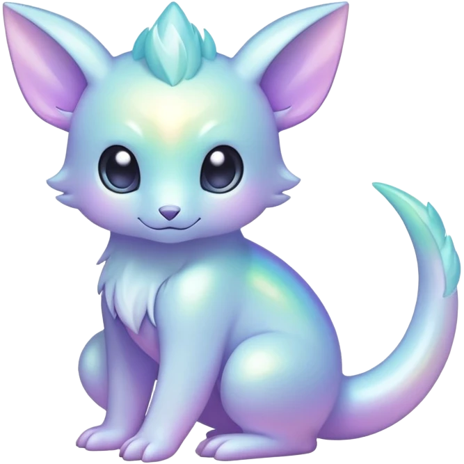  Iridescent pale pastel fakemon-creature  emoji