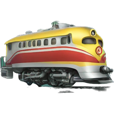 Flying train emoji