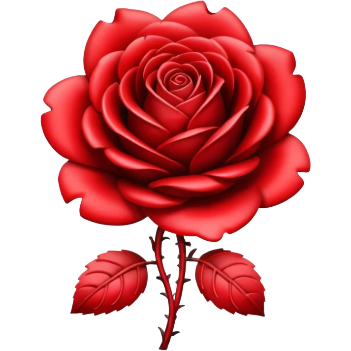 metalrose, without green leaves, just flower emoji
