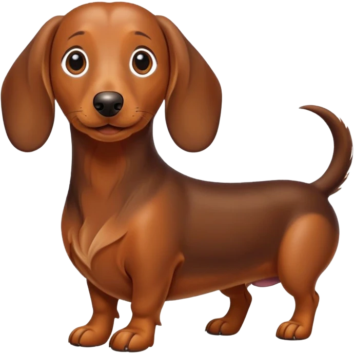 really long daschund emoji