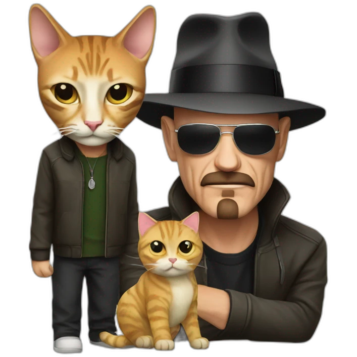 Heisenberg with a cat emoji