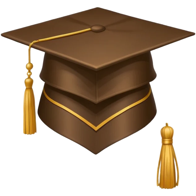 I want a brown graduation cap with 2025 on the tassel  emoji