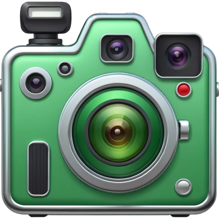 generate a green camera speed emoji