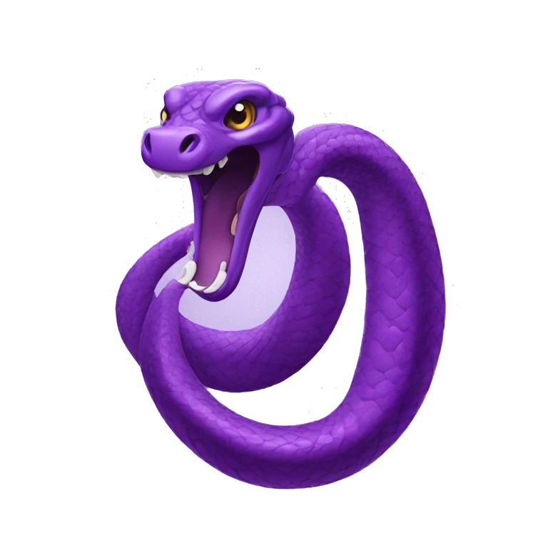 Purple cobra emoji