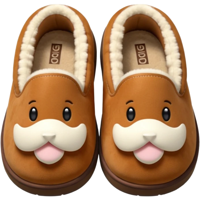 UGG chestnut slippers emoji