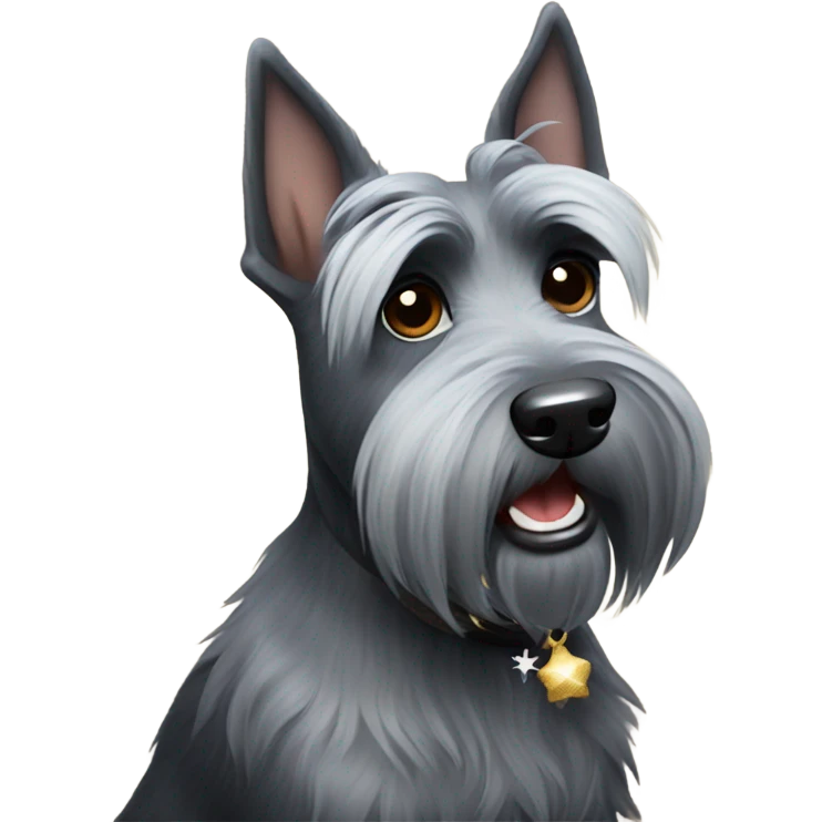 Scottish Terrier new year  emoji