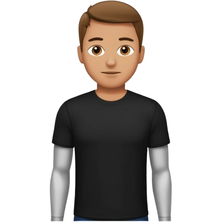 🖤🧍‍♂️ emoji