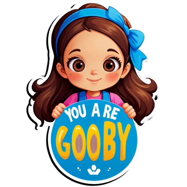 Girl saying you are a goodboy emoji