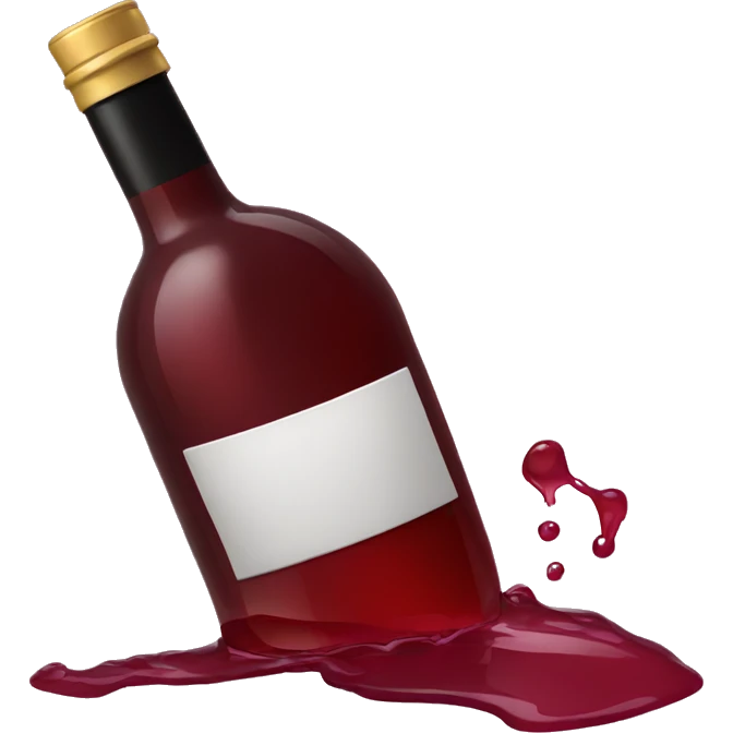 spilled wine emoji