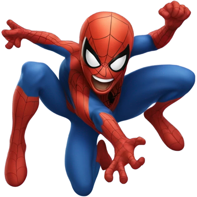 Spider-Man laughing emoji