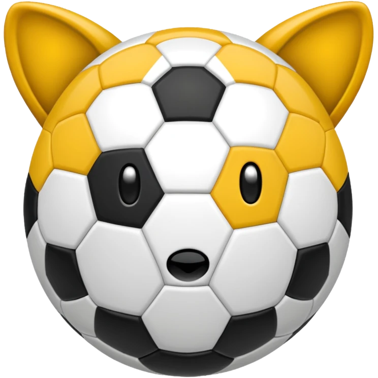 Una mascota de futbol soccer emoji