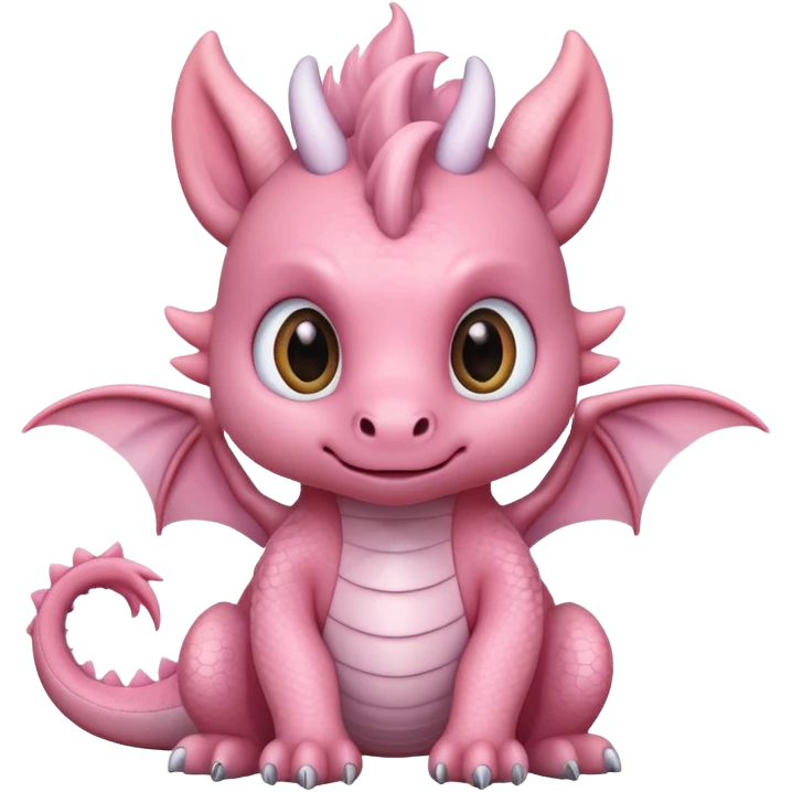 light pink cute dragon emoji
