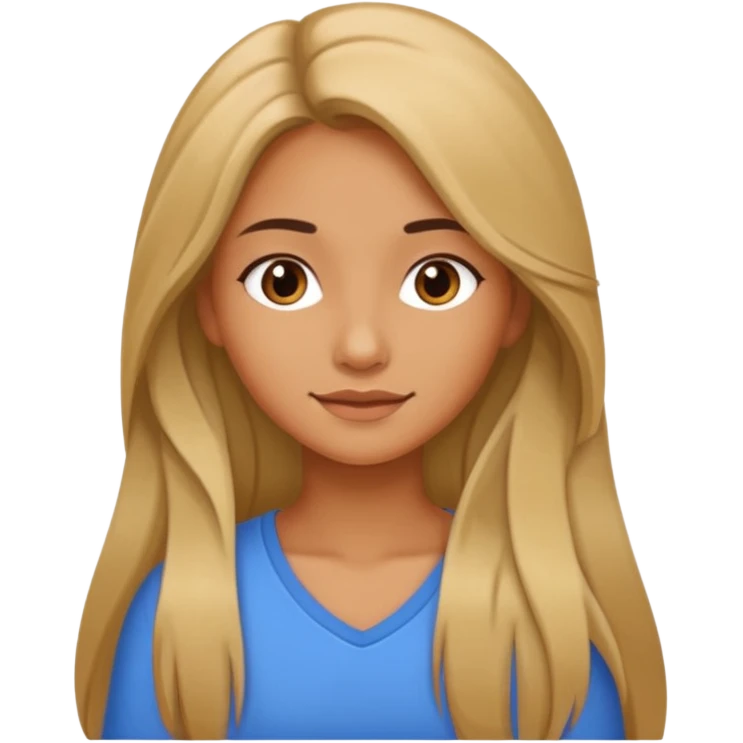 Stikers of girl which is a bit old and is relax emoji