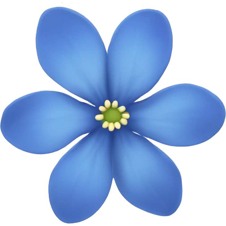 blue flower emoji