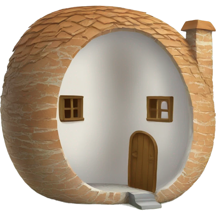 Egg house emoji