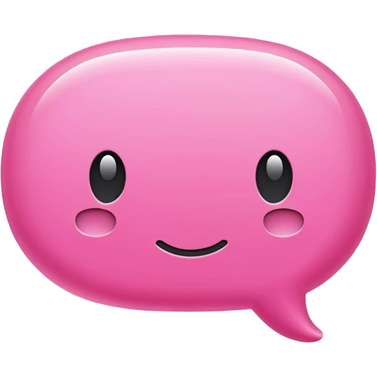 mix color pinks text message emoji