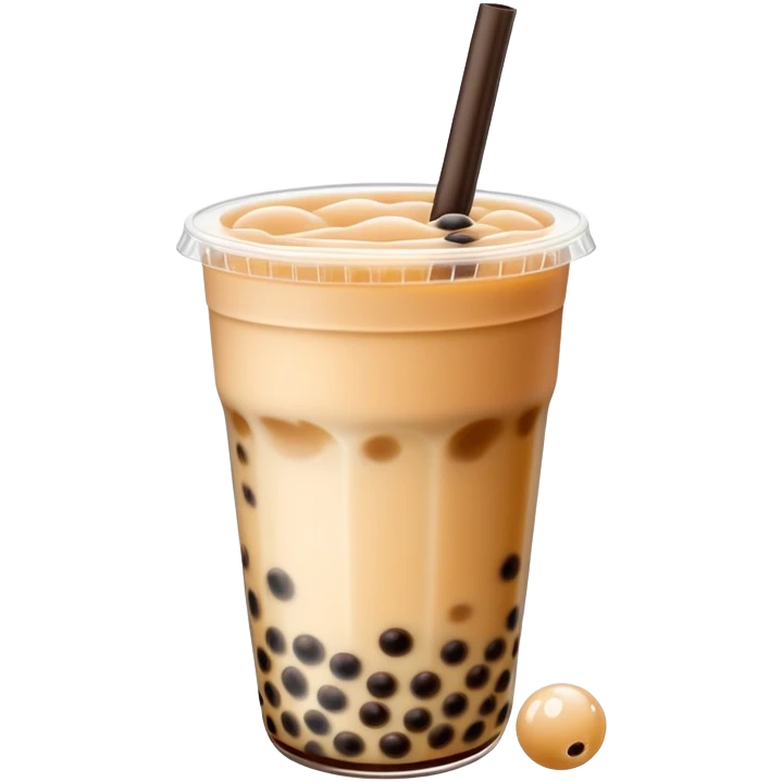 Bubble tea with tapioca pearls emoji
