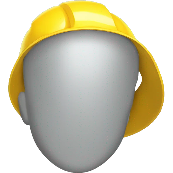 Yellow Hard hat emoji