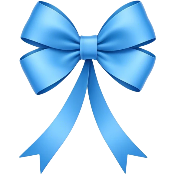 Super ultra-thin and stretched ribbon bow, as narrow as possible, single loop, no extra loops, no fluffy or rounded shapes, only one long and sleek ribbon, delicate, minimalist, NO DOUBLE LOOPS, NO THICKNESS, ONLY A SINGLE SLIM LINE blue emoji