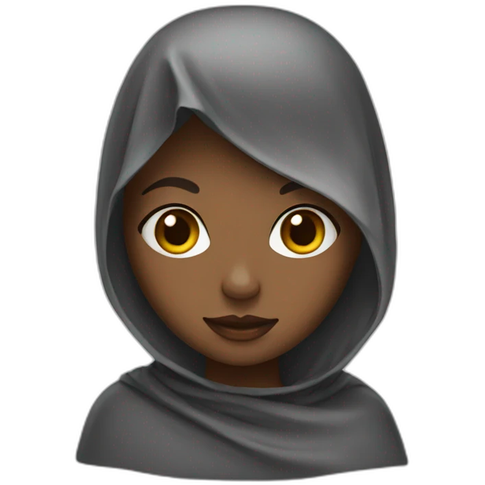 a girl with a veil emoji
